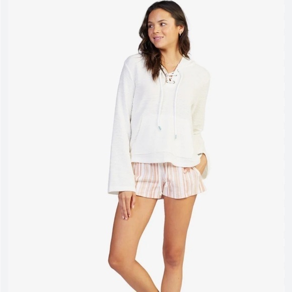 Roxy Pearling Oversized Hoodie Snow White - Picture 1 of 7